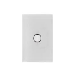 Prestige One Gang Glass Faceplate PFB01