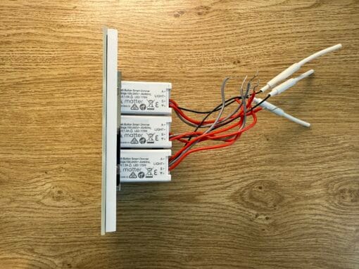 Prestige Three Gang Matter Over Thread Certified Wall Dimmer WD03 - Image 4