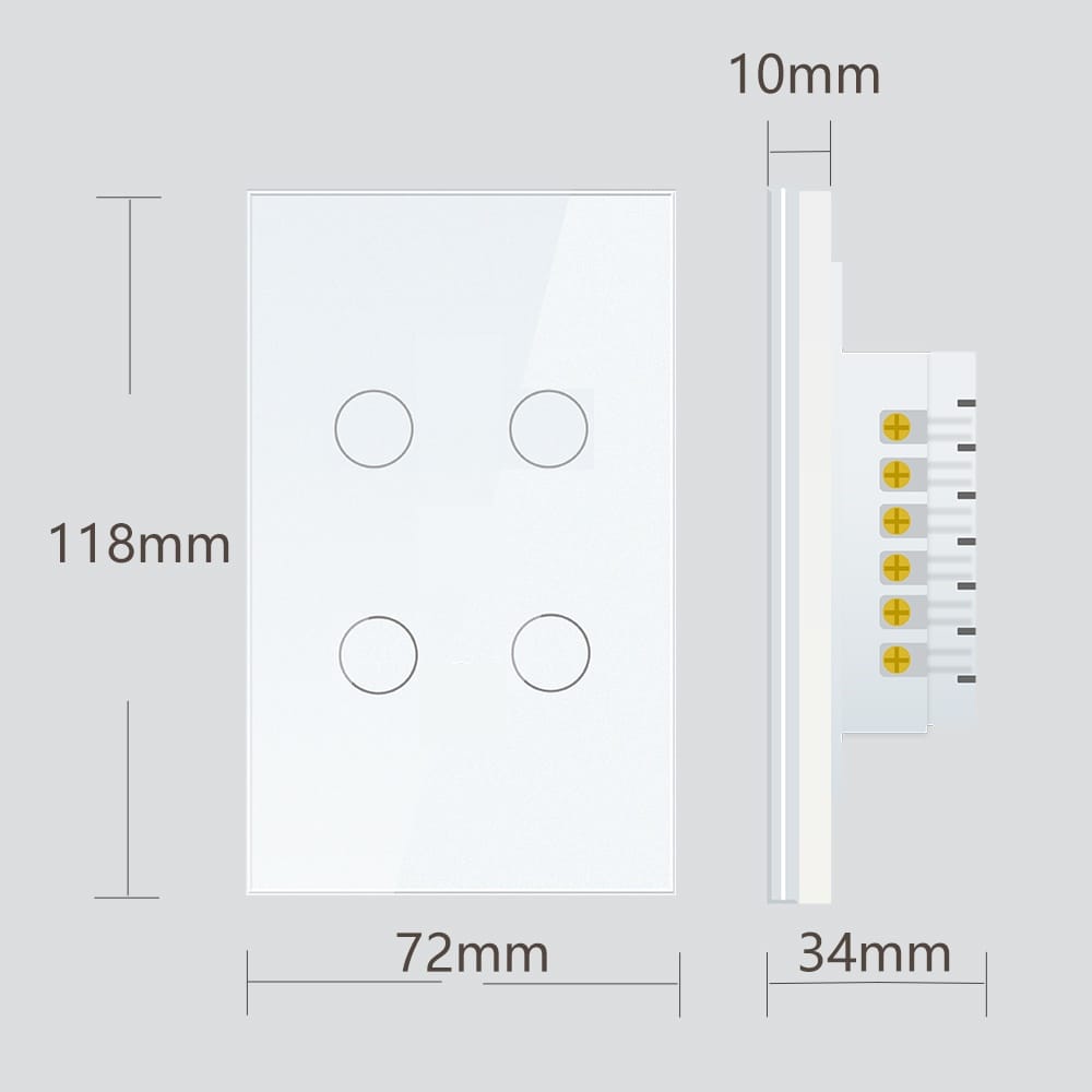 Premium Four Gang Matter Over Thread Certified Wall Switch MS0Q - Image 3
