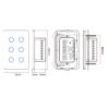Premium Five Gang Matter Over Wi-Fi Certified Wall Switch MS05W - Image 5