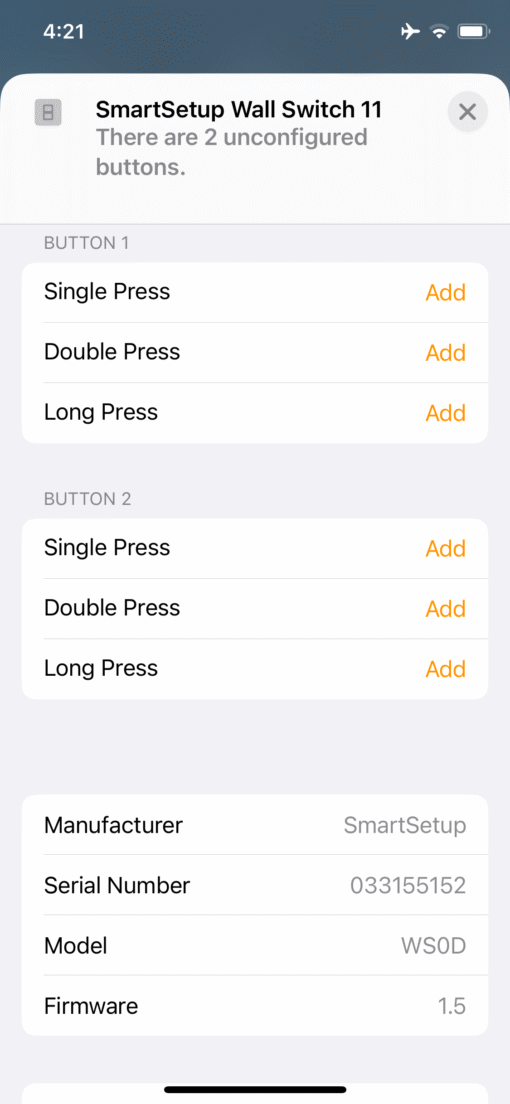 Homekit Wi-Fi 2 Gang Wall Switch WS0D - Image 4