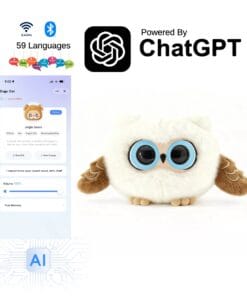 SmartSetup Wi-Fi ChatGPT Ai Powered Plush Toy (Owl)
