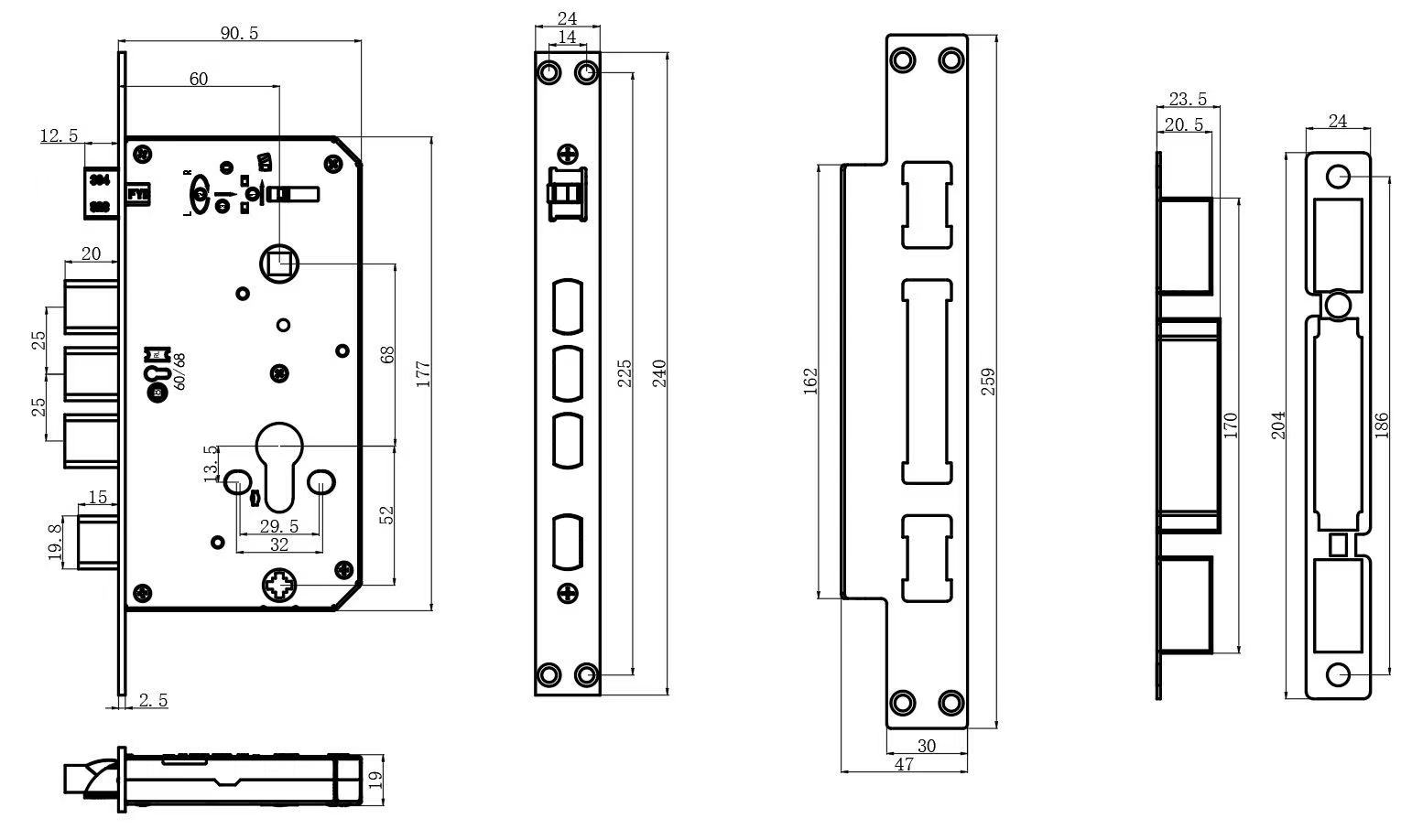 Matter Over Thread Smart Door Lock (Full Size Black) - Image 4