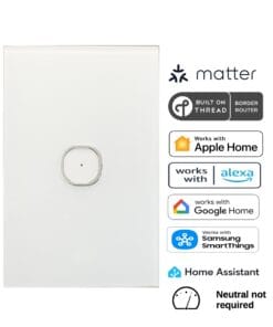 Prestige One Gang Matter Over Thread Certified Wall Dimmer WD01