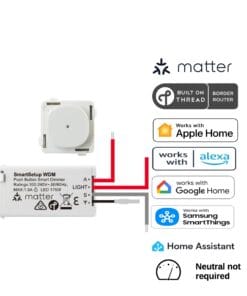 Prestige Matter Over Thread Certified Wall Dimmer Mechanism WDM