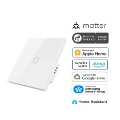 Matter Over Thread Certified One Gang Wall Switch MS01EU