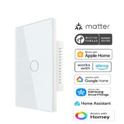 Premium One Gang Matter Over Thread Certified Wall Switch MS01W