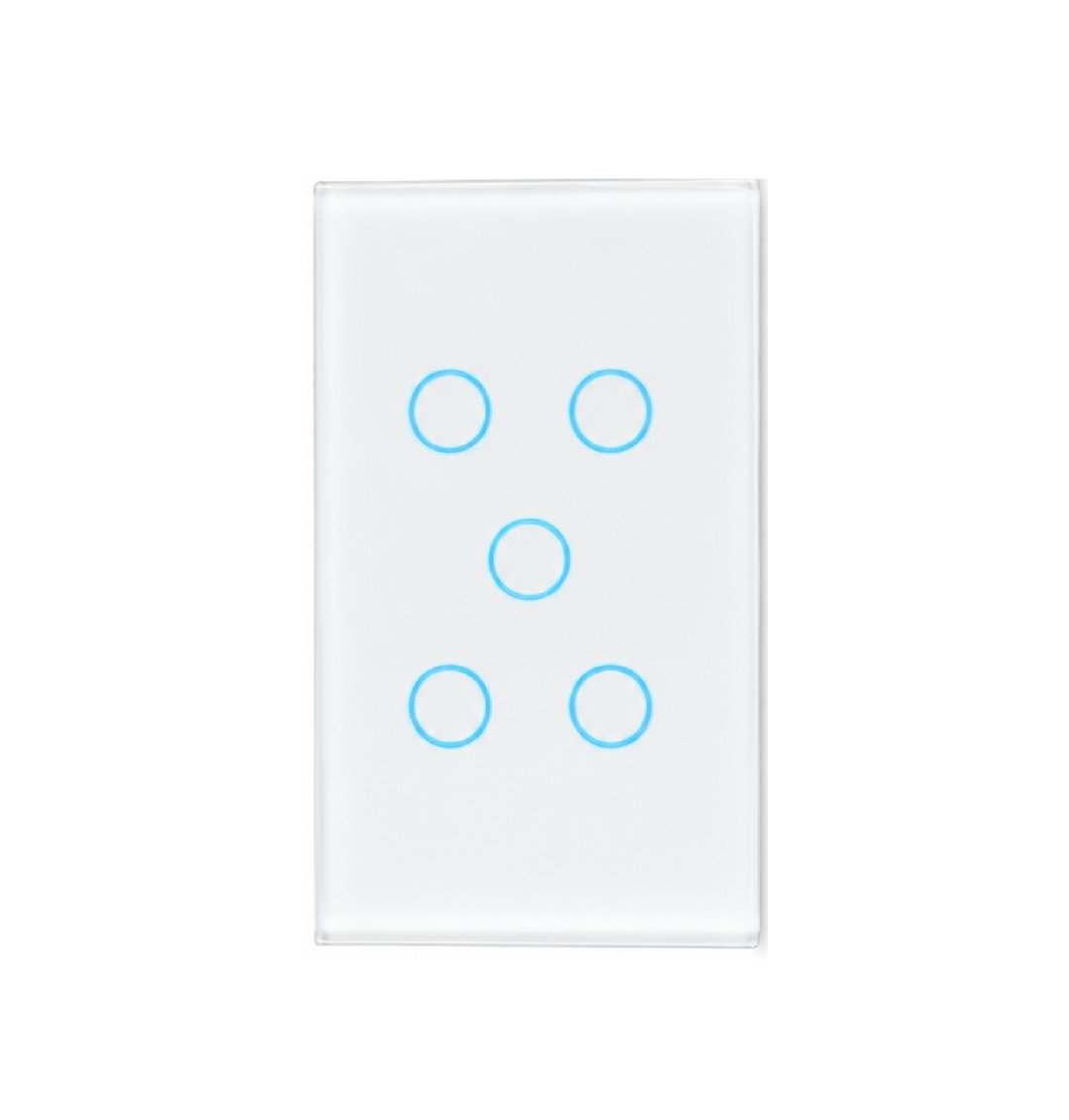 Premium Five Gang Matter Over Wi-Fi Certified Wall Switch MS05W - Image 2