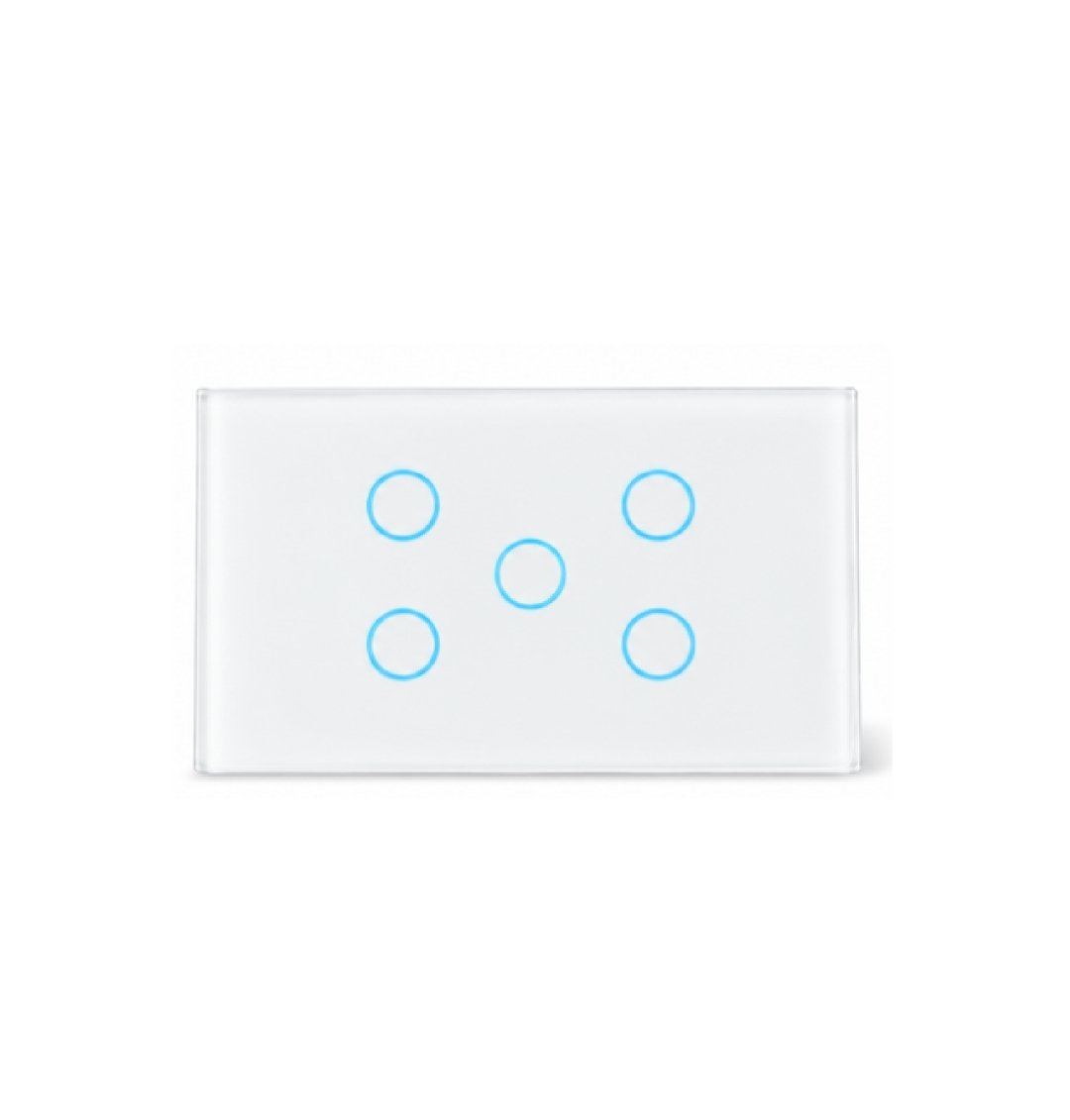 Premium Five Gang Matter Over Wi-Fi Certified Wall Switch MS05W - Image 3