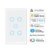 Premium Five Gang Matter Over Wi-Fi Certified Wall Switch MS05W