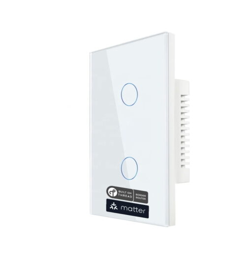 Matter Over Thread Certified Two Gang Wall Switch MS0QD - Image 2