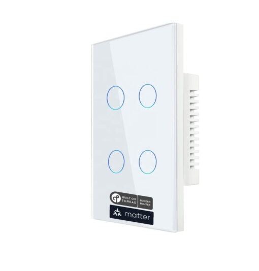 Matter Over Thread Certified Four Gang Wall Switch MS0Q - Image 2