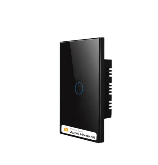 Homekit Wi-Fi 1 Gang Wall Switch WS0S Black