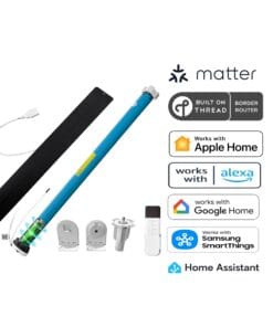 Matter Over Thread Smart Curtain Motor for 38mm Tube