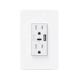 Alternative view of Matter Over Thread Certified Wall Outlet With USB A and C MS0QPUS