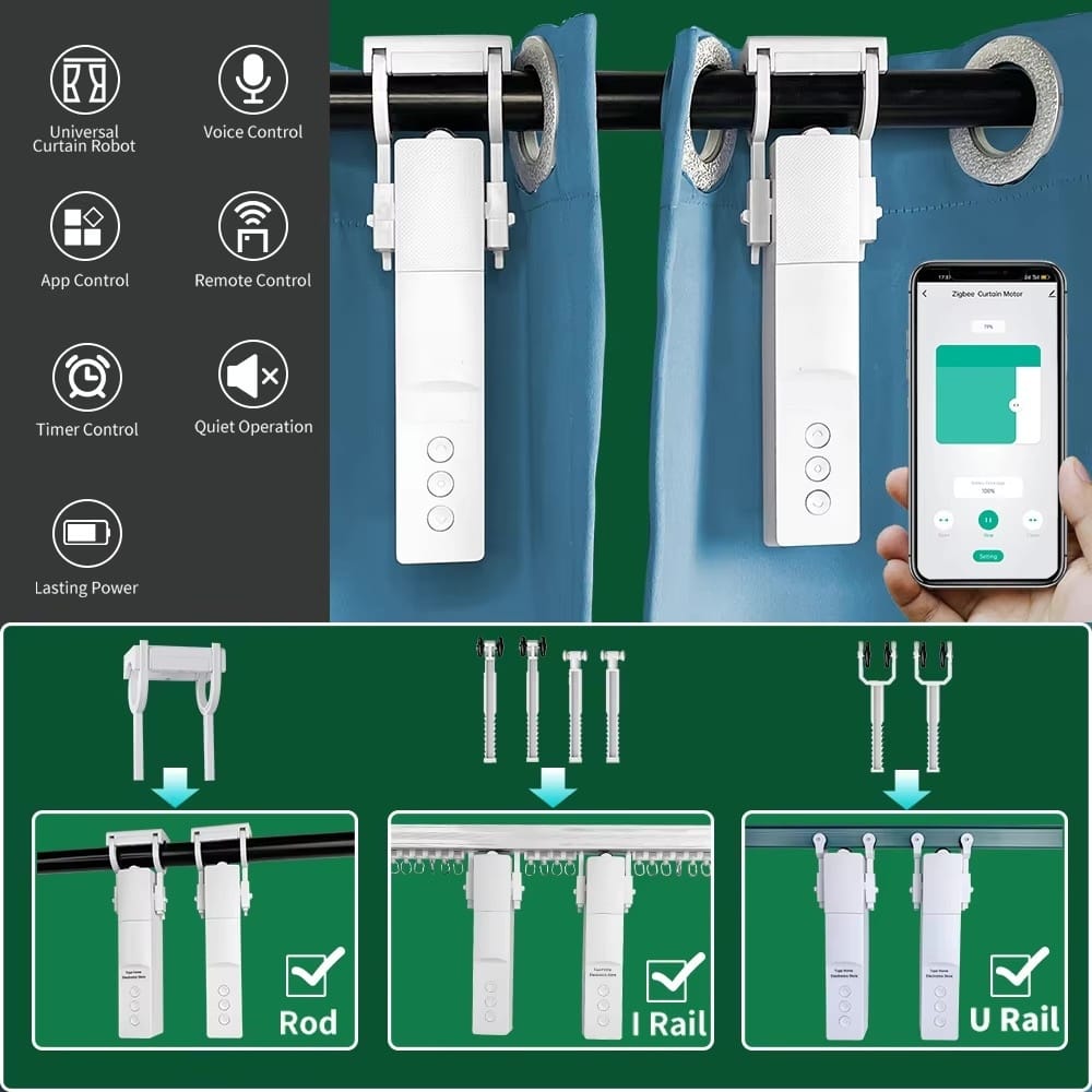 Matter Over Thread Smart Curtain Robot Motor - Image 9