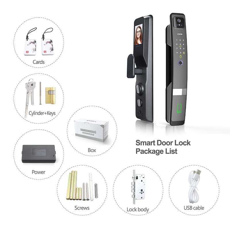 Matter Over Thread Smart Door Lock (Full Size Black) - Image 4