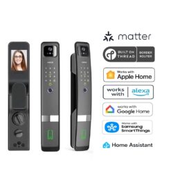 Matter Over Thread Smart Door Lock (Full Size Black)