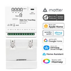 Matter Over Thread Smart Voltage Free Relay 4 Channel